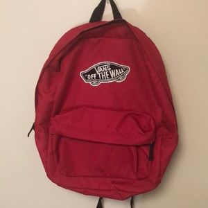 Red vans backpack